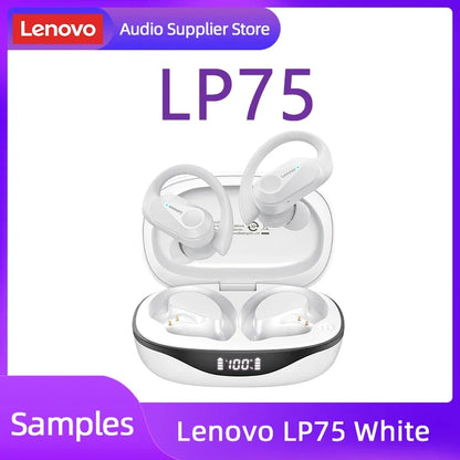 Original  LP75 TWS Bluetooth V5.3 Headphones Wireless LED Digital Display Earphones Noise Reduction Waterproof Headset New